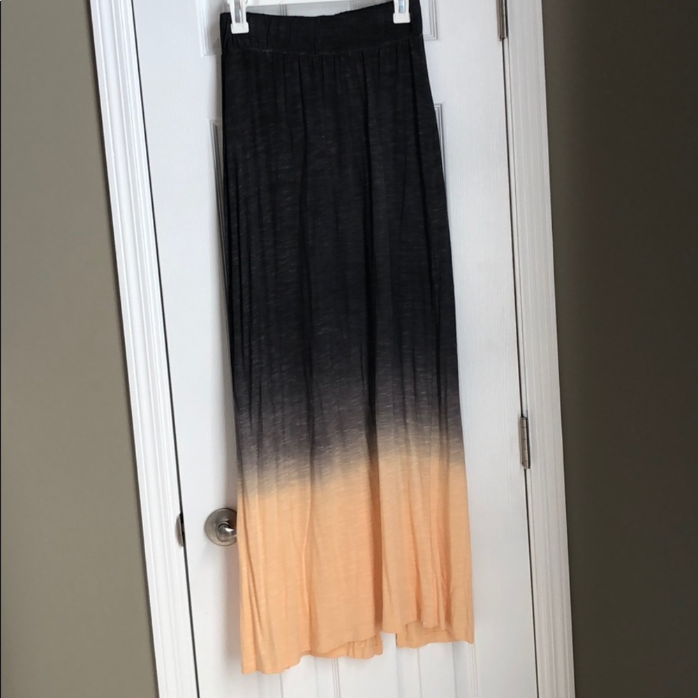 Element back slit high waist maxi skirt